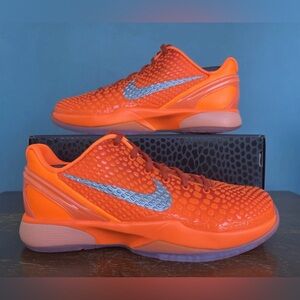 Nike Kobe 6 Protro GS Basketball Youth 6.5Y Women 8 Total Orange FV9676-800 New